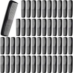 Peigne Didaey poche noir 50 pièces, pratique en déplacement pour cheveux et barbe.