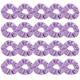 Didder scrunchies velours clair ensemble 20 pièces pour une coiffure rapide et douce