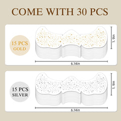 Diesetsr taches-brillantes-argent sur le visage pour un effet naturel.