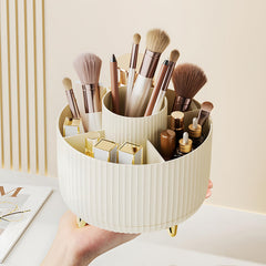 Diesisa Organisateur pinceaux maquillage rotatif 360°, accès rapide à vos outils.