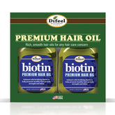 Huile capillaire biotine Difeel en bouteille pour cheveux forts et brillants