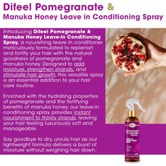 Difeel grenade et miel de Manuka – cheveux secs après l’application.