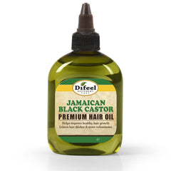 Difeel huile ricin noire jamaïcaine — bouteille prête à hydrater et nourrir les cheveux