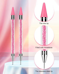 Embouts cire rose remplaçables Difenni pour des applications continues.