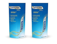 Texture fine du gel Differin prête à être appliquée sur la peau.