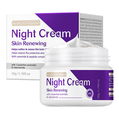DIKAYI crème-nuit-renouvelante en pot pour hydratation durable et éclat matinal.