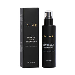 Gel nettoyant doux DIME Beauty pour visage, nettoyage en douceur et hydratation.