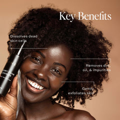 DIME Beauty mousse-crème nettoyant visage exfolie légèrement avec AHA/BHA.