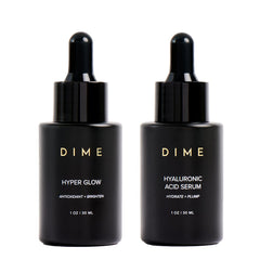 Sérum hyaluronique DIME, flacon 30 ml pour hydrater en profondeur.