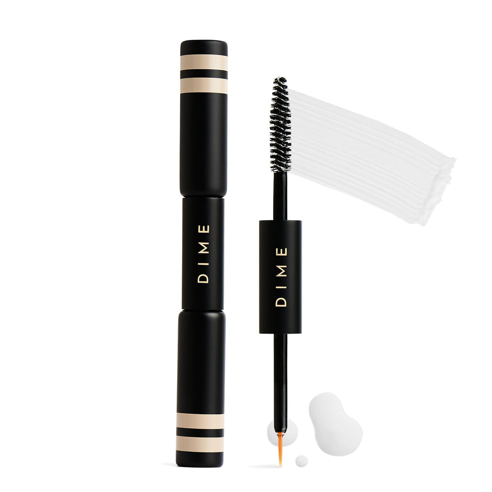 DIME Beauty Boost Duo emballage durable prêt à emporter pour votre routine sans maquillage.