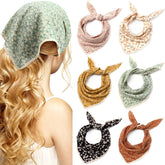 dingion ensemble-bandanas-fleurs: foulards floraux pour varier vos looks quotidiens