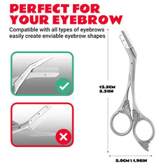 DINNAT ciseaux sourcils précision professionnelle, design léger et stable.