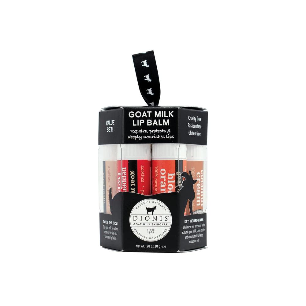 Baume lèvres Dionis ensemble ornement, cadeau idéal pour le soin hivernal.