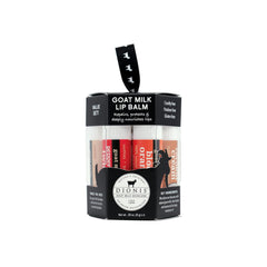 Baume lèvres Dionis ensemble ornement, cadeau idéal pour le soin hivernal.