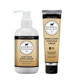 Dionis crème main-corps au lait de chèvre vanille, hydratation douce pour peaux sèches.