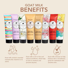 Dionis crème mains lait chèvre, pot 1 oz, texture veloutée et douceur durable.