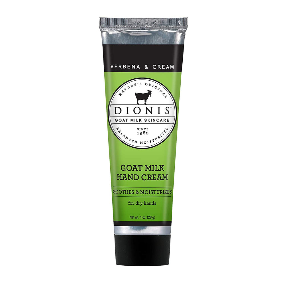 Dionis Crème Mains lait de chèvre Verveine, hydratation durable pour mains sèches.
