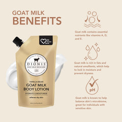Dionis Lotion Corps Application Douce: texture légère et absorption rapide