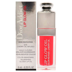 Dior Addict Lip Glow Oil 015 Cerise, bouteille lumineuse, nourrissante pour les lèvres