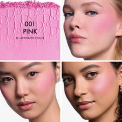 Dior Rosy Glow Blush 001 Rose : teinte rose qui s'adapte à la peau.