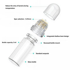 Diougens Lee: bouteille en verre 5 ml pour sérum portable.