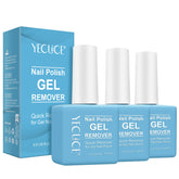 Dissolvant Gel pour Ongles, lot de 3 bouteilles 15 ml, retrait rapide et sûr.