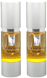 Sérum Distinction Firmalift dans sa bouteille montrant la texture légère pour le visage.