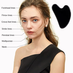 Ditind Gua Sha ensemble visage et corps, outil polyvalent pour massage et soin.
