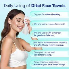 Lingette Ditoi XL texture perle, exfoliation légère et soin.