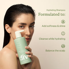 Bouteille après-shampoing Divi voyage, douceur et démêlage.