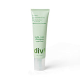 Divi shampoing clarifiant, bouteille visible, purifie profondément le cuir chevelu.