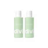 Bouteille shampoo Divi voyage, hydratation légère pour cheveux épais.