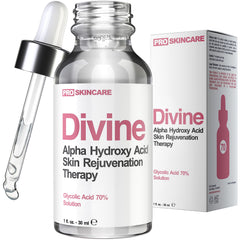 Divine Derriere Glycolic Peel bouteille – exfoliation visage efficace.
