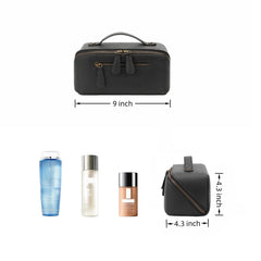 Divvia sac-maquillage-ouverture-a-plat offre une vue d'ensemble rapide des articles.
