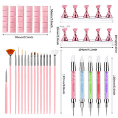 DIYCICO-support-ongles-double-set: stabilité optimale pendant le travail.