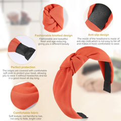 DiyJibb bandeau torsadé noir charbon, maintien sûr sans gêne.