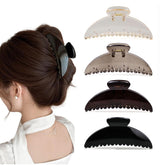 DMJHJY pinces-cheveux acryliques transparentes grandes 5 pouces pour tenue ferme des cheveux épais