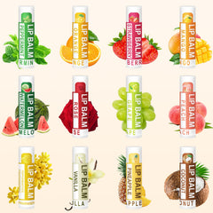 Strawberry flavor lip balm from Dmsky provides vibrant daily moisture.