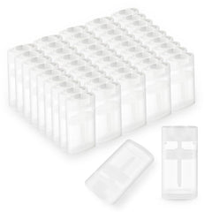 Contenant déodorant transparent DMuuuDM, forme ovale twist-up, idéal pour le voyage sans fuite.