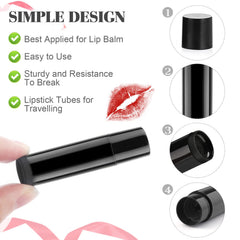 DMuuuDM tube lipbalm noir avec roue tournante facilitant le remplissage.