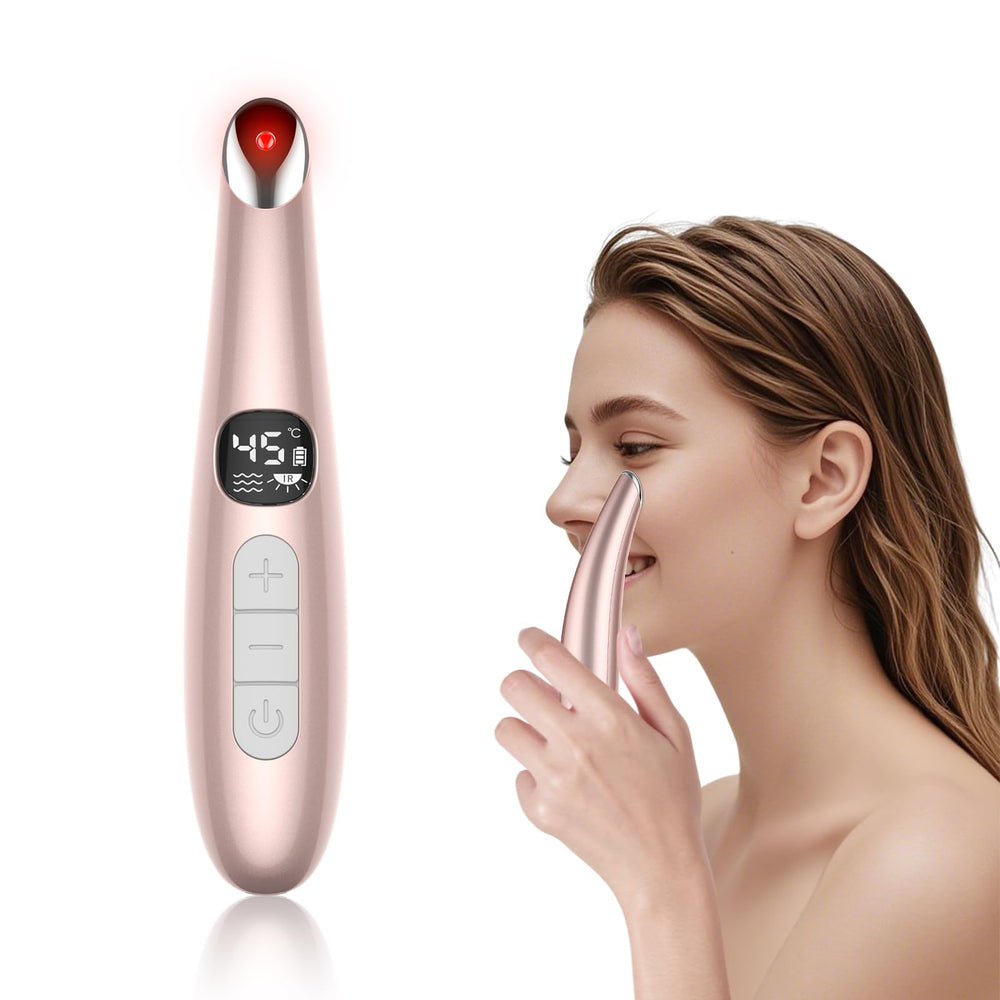 DOCOCO Eye Lift Wand: ergonomie en zinc pour un massage précis autour des yeux.