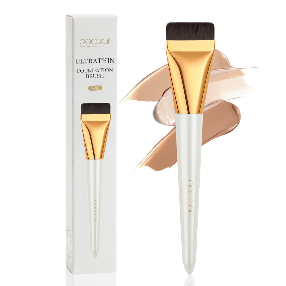 Brosse docolor fond de teint plate ultra-fin pour une application uniforme.
