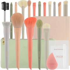Pinceaux Docolor Morandi 17+2 avec étui: kit complet pour maquillage
