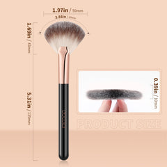 Pinceau éventail docolor pour contour, touche douce et contrôlée.