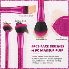 Pinceau contour docolor Rose Léopard pour sculptures douces et naturelles.