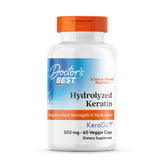 Doctor's Best Kératine hydrolysée: flacon gélules et potentielle vitalité capillaire