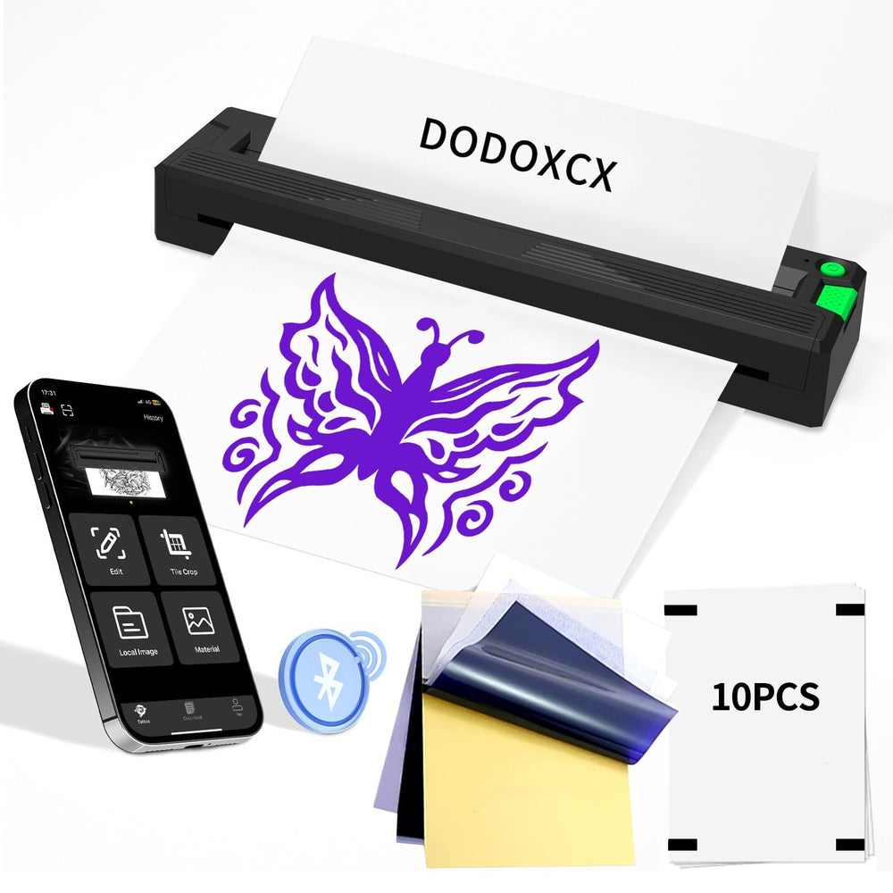 DODOXCX imprimante stencil portable, légère et sans fil idéale pour artistes itinérants.