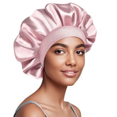 Bonnet Doitory satin protège les cheveux pendant le sommeil et réduit les frottements.
