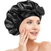 Doitory bonnet en soie double couche pour dormir offre douceur et protection