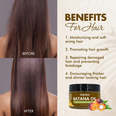Composition Dolahair Batana vitamine E et antioxydants potentiels fortifiants